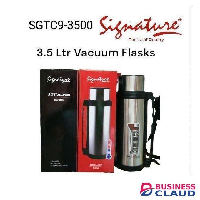 Signature Original Thermal Insulated Durable 3.5Ltr Vacuum Flask