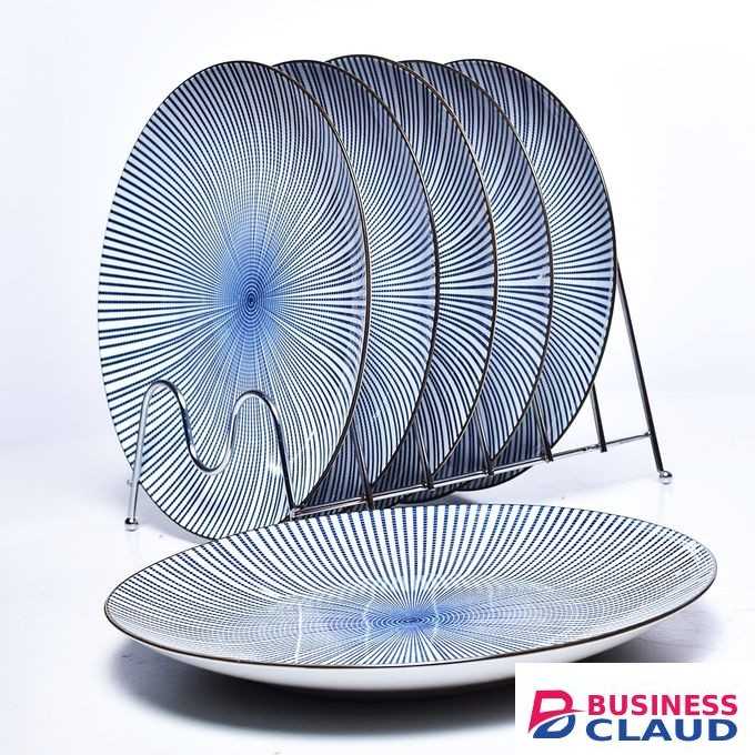 6pc Fine Porcelain Japanese Dinner Plates