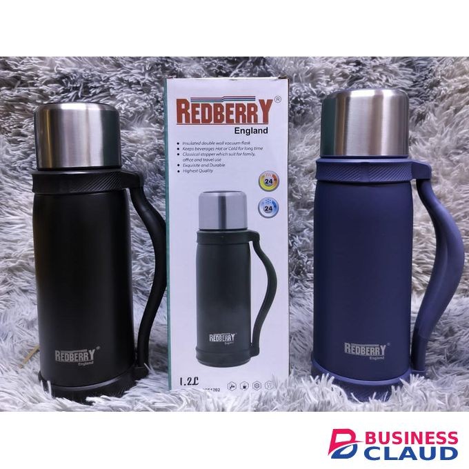 Redberry 1.2L Double Wall Insulated Stainless Steel Vacuum Flask