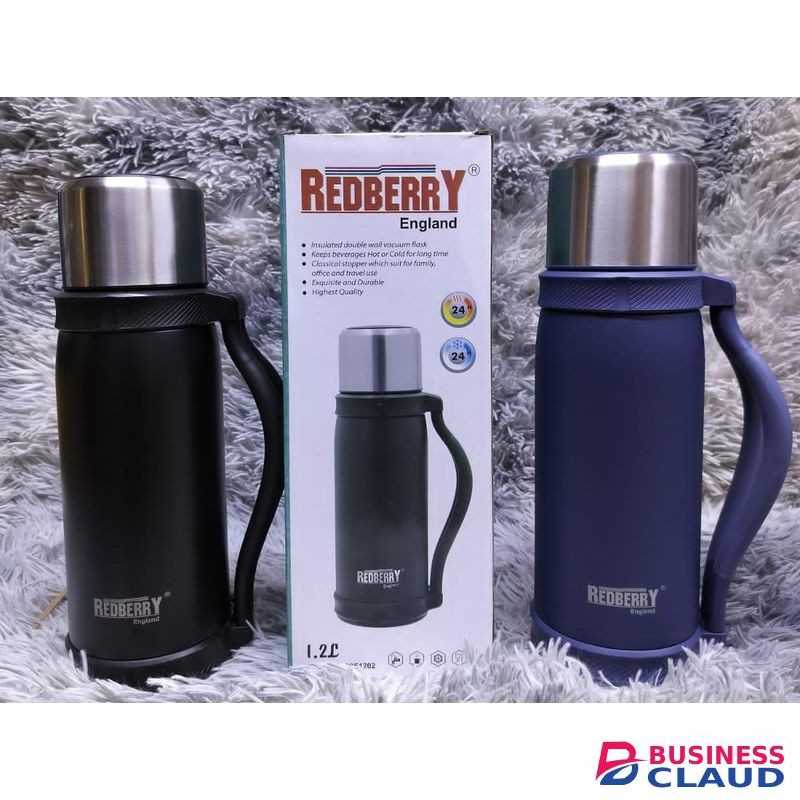 Redberry 1.2L Double Wall Insulated Stainless Steel Vacuum Flask