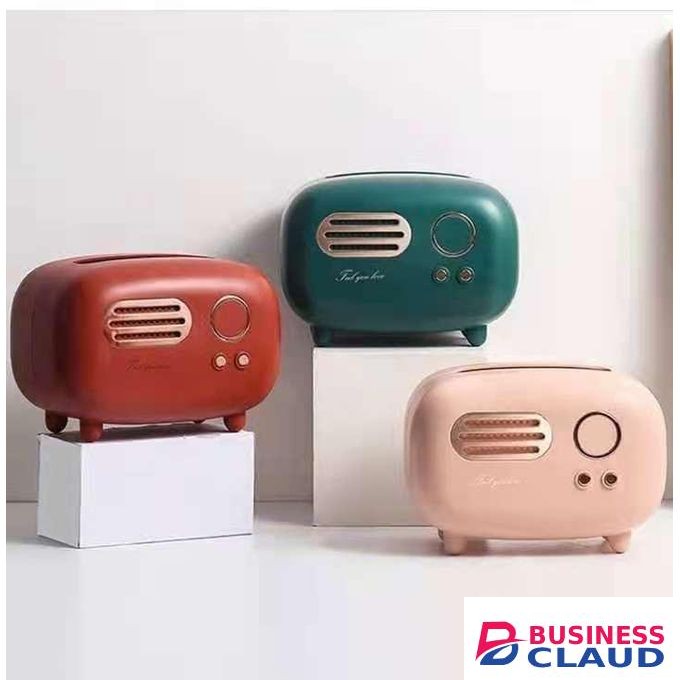 Radio Like Tissue Serviette Holder Retro Style Desktop Napkin Dispenser for Home Office Restaurants Hotels and Kitchen Decor Functional Durable and Easy to Use