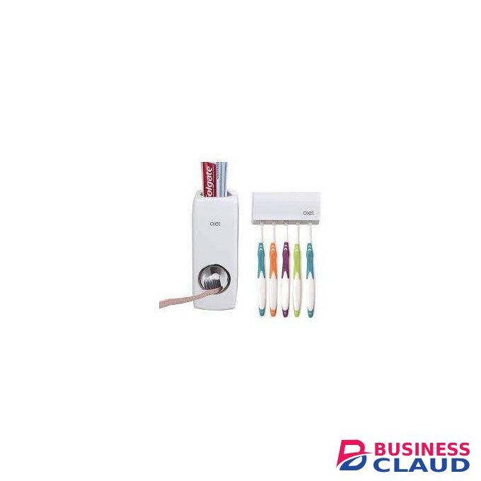 Naturoil Automatic Toothpaste Dispenser Wall Mount Bathroom Accessories Toothpaste Squeezer Toothbrush Holder Toothpaste Storage