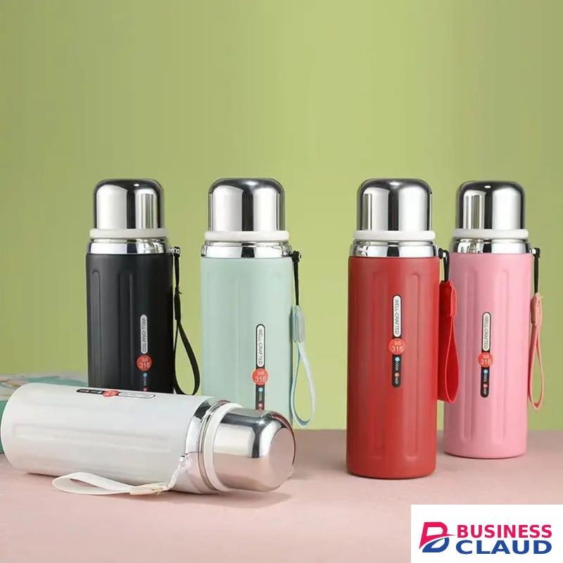 800ml Portable Stainless Steel Vacuum Flask – Large Capacity Thermo Cup for Hot & Cold Beverages