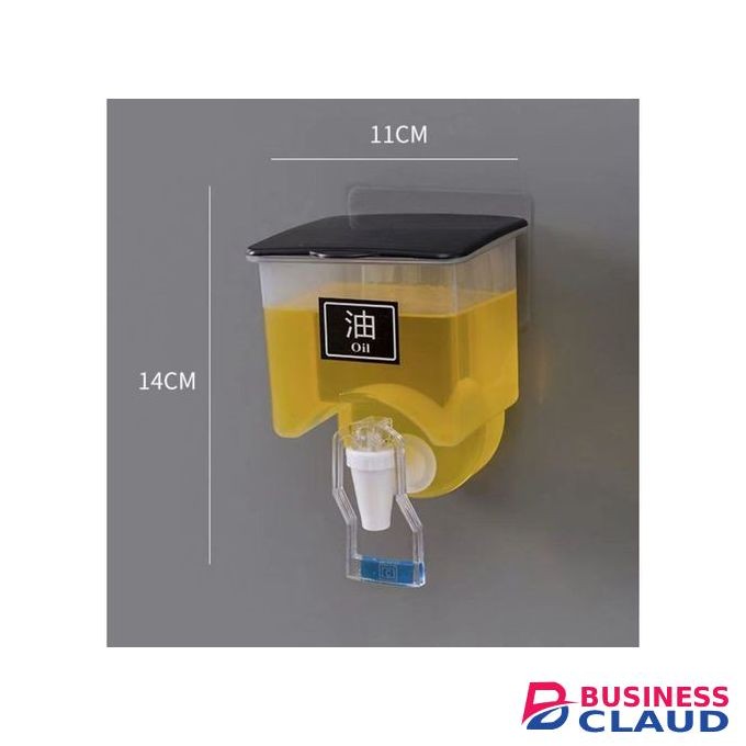 750ml Wall Mounted Oil Dispenser With A Tap And A Strong Lid