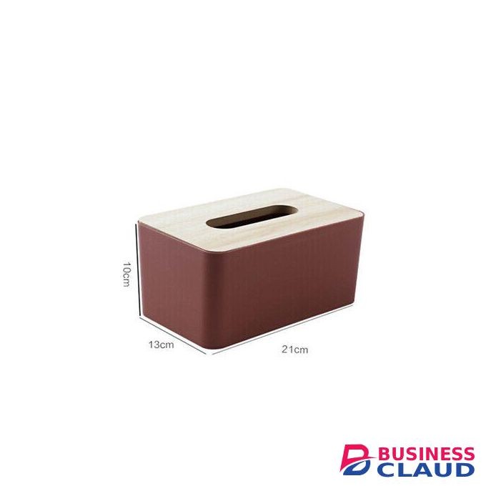 Bamboo lid Napkin Tissue Holder