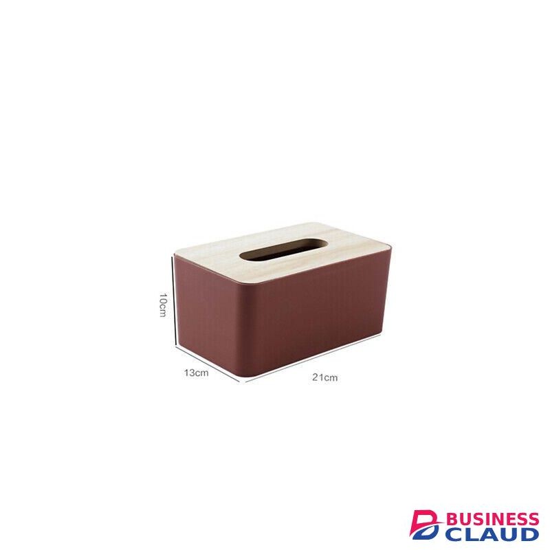 Bamboo lid Napkin Tissue Holder