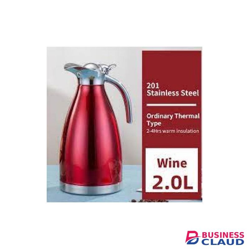 Red Stainless Steel 2L Vacuum Flask Recommended