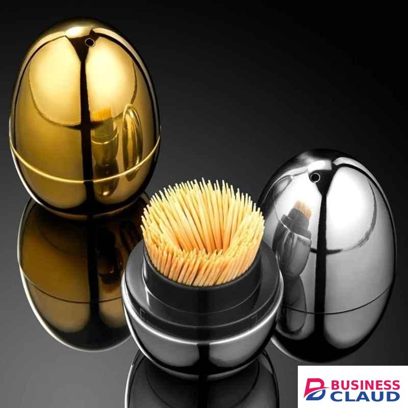 Egg-shaped Toothpick Jar Home Decoration