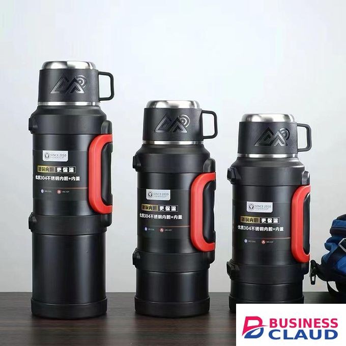 4.0 Litres KD Executive Capto Vacuum Flask Premium Stainless Steel Thermal Bottle Keeps Drinks Hot Or Cold For Hours Leak Proof Easy Grip Design