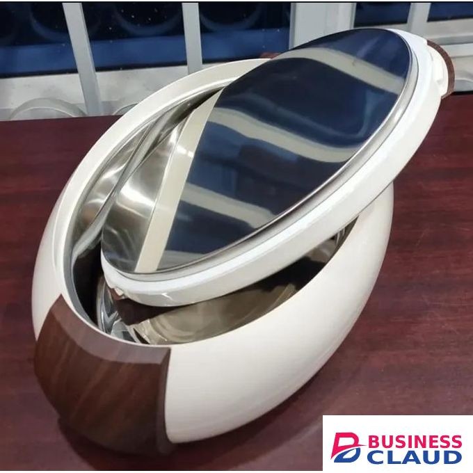 Forever Gold Luxury Food Warmer Set – Silver Plated Oval Hotpot