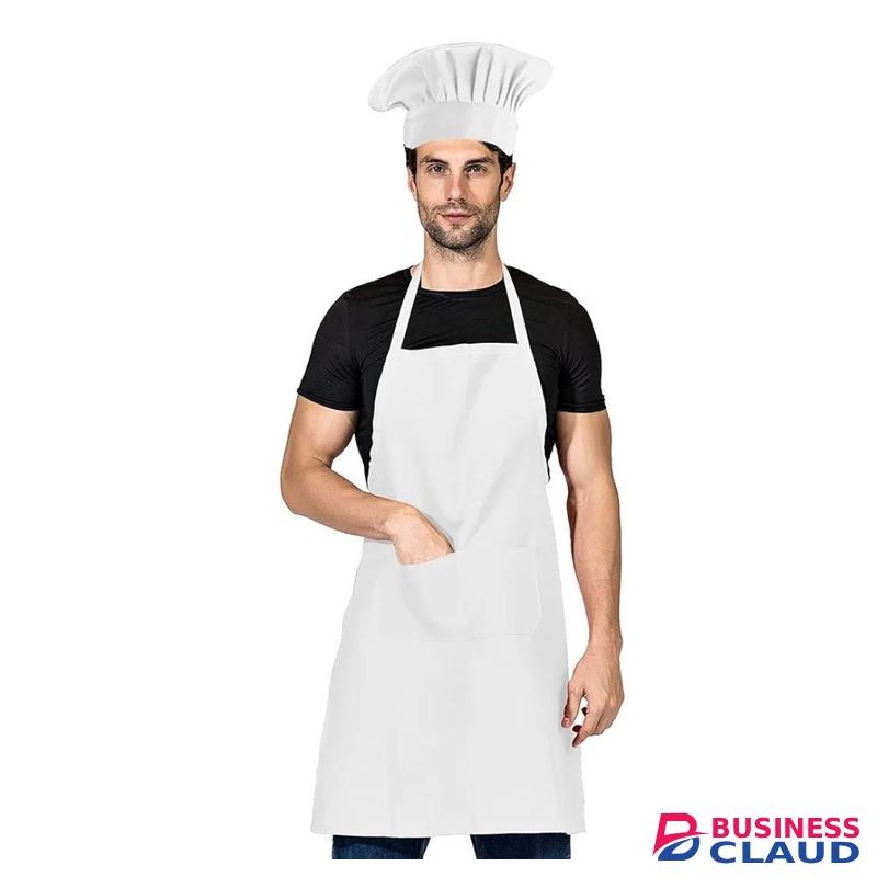 Unisex Chef Apron and Hat Set-One size Fits All