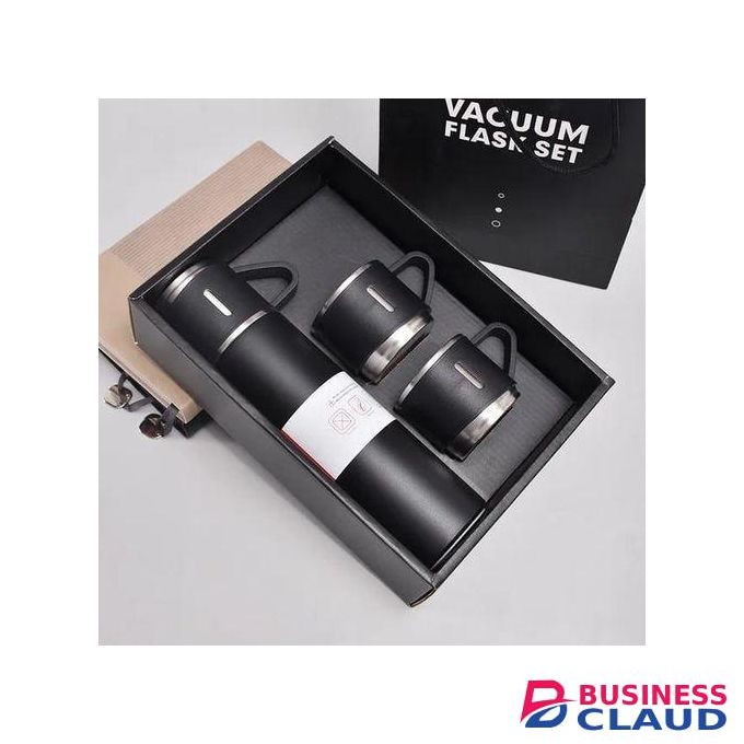 Un breakable stainless steel Gift pack thermocup 500ml +130ml cups &gift bag