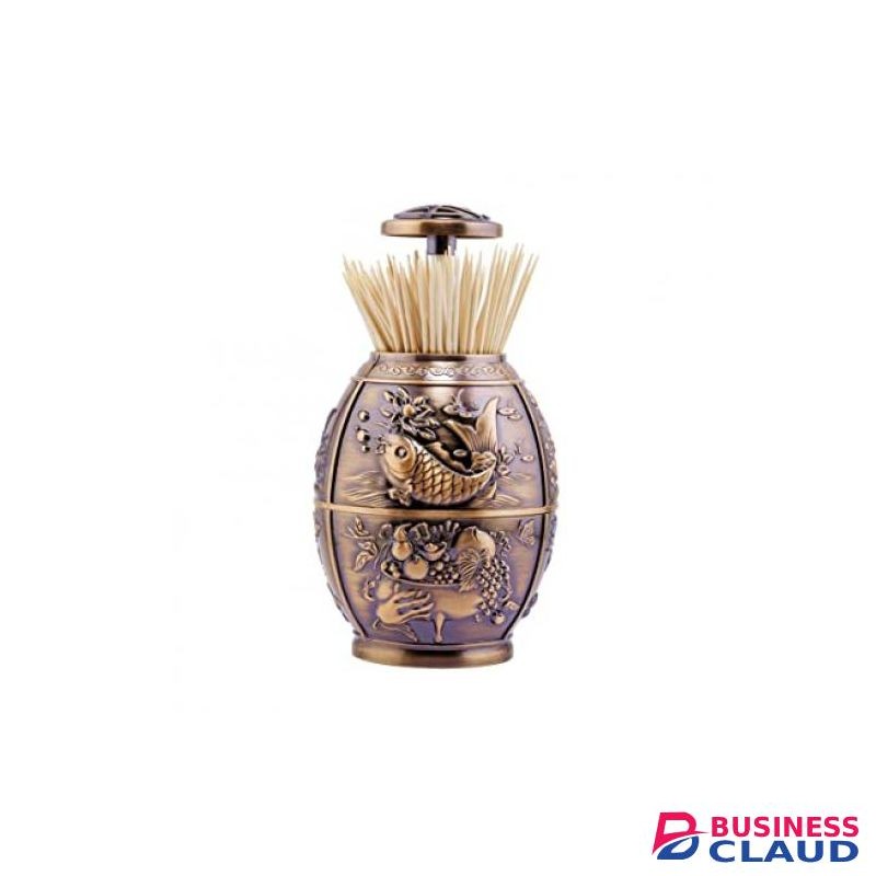 Toothpick Metallic Holder.