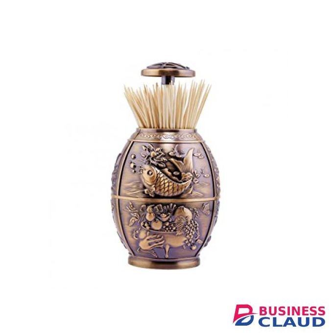 Toothpick Metallic Holder.