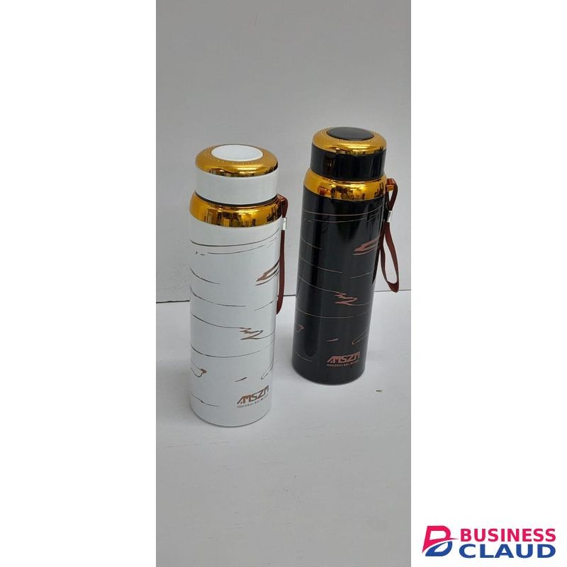 Portable Hot and Cold Water Thermos 800ml – Marble Design with Stainless Steel Interior for All-Day Temperature Retention