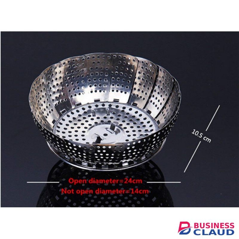 Stainless Steel Foldable Fruit Bowl Vegetable Steamer