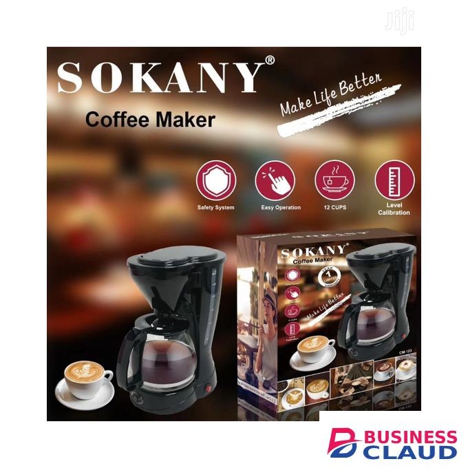 Sokany Coffee Maker Machine 12 Cups With Free Spoon