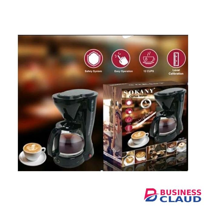 Sokany Coffee Maker Machine 12 Cups With Free Spoon