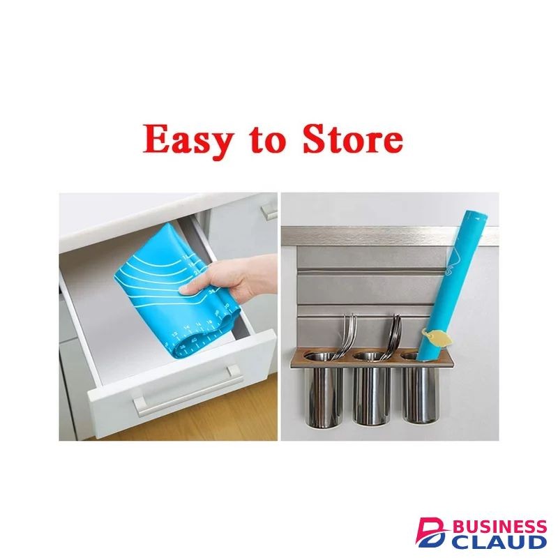 Extra Large 60*40 Non-stick Silicone Pastry Mat - Blue