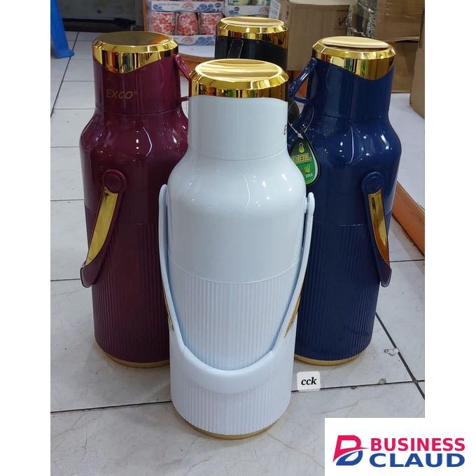 3.2 Litres Exco Plastic Flask, Large Durable Thermal Flask for Hot and Cold Beverages, Portable Water Bottle for Home, Office, Travel, Camping, and Outdoor Use
