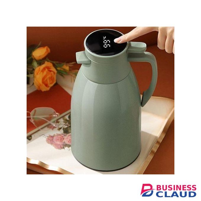 TIMBUTUS 2L Vacuum Thermos Flask with LED Temperature Display,Thermal Coffee Carafe
