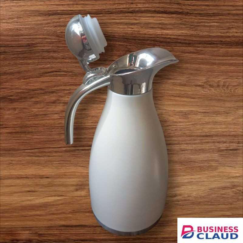 SUNDABESTS White/Silver 2.0L Stainless Steel Vacuum Coffee flask Thermal Insulated