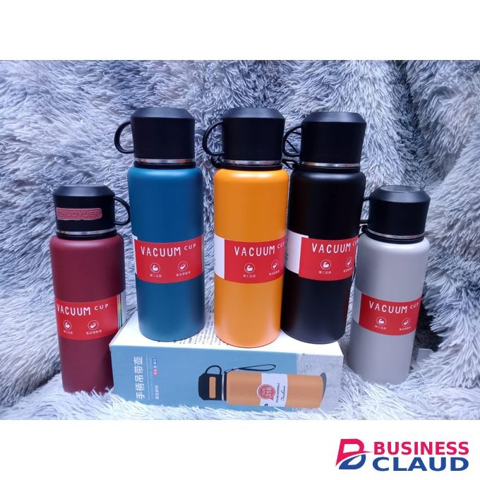 800ml Premium Stainless Steel Vacuum Flask – Large Capacity Insulated Water Bottle for Hot & Cold Drinks with Easy-Carry Handle Lid