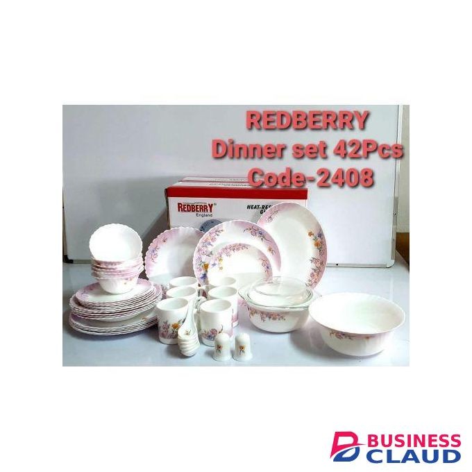 Red Berry 42pcs Opal ware Dinner Set