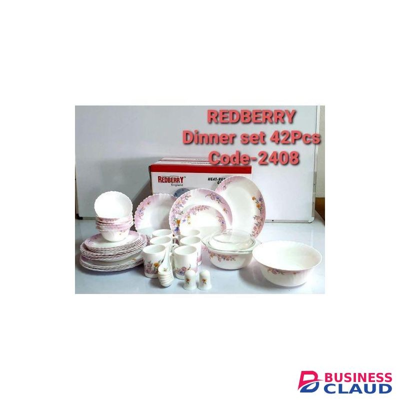 Red Berry 42pcs Opal ware Dinner Set