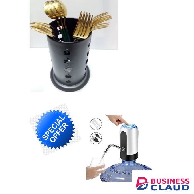 Quality Kitchen/ Dinning Cutlery Spoon Holder + Dispenser