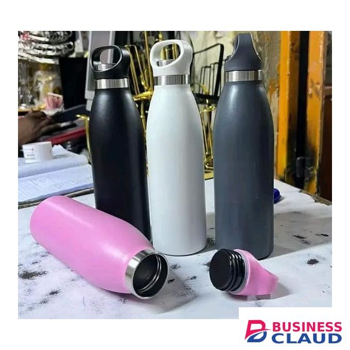 500ml Stainless Steel Vacuum Insulated Water Bottle Hot and Cold Thermos Flask Leakproof Travel Sports Office School Durable Heat Retention Bottle