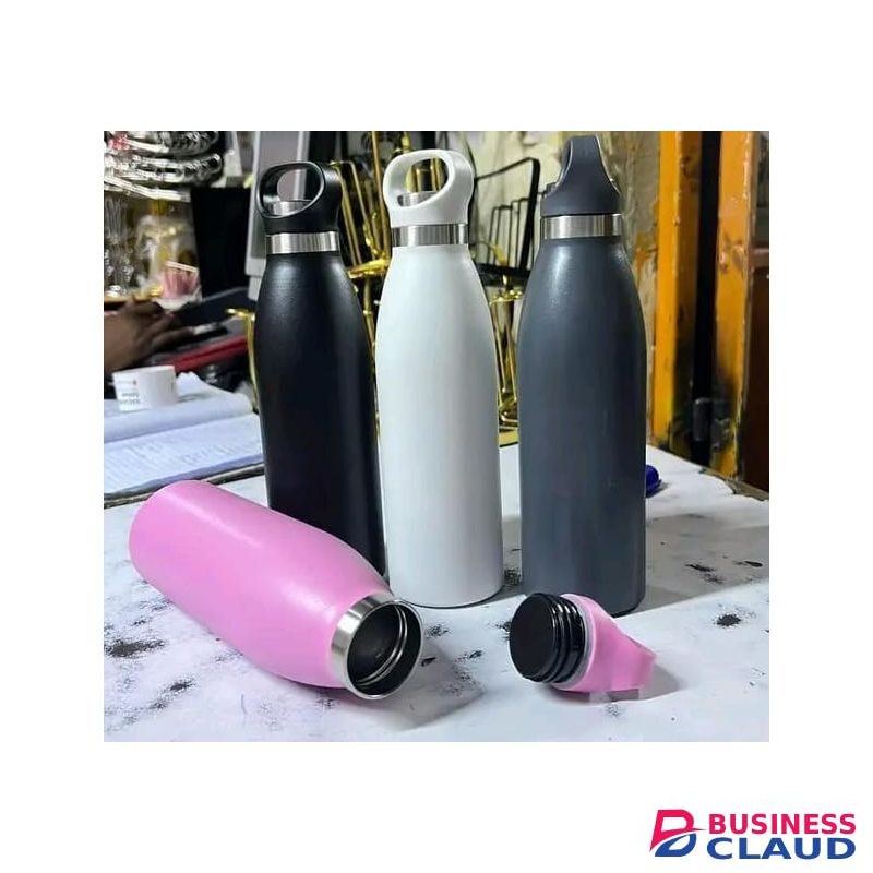 500ml Stainless Steel Vacuum Insulated Water Bottle Hot and Cold Thermos Flask Leakproof Travel Sports Office School Durable Heat Retention Bottle