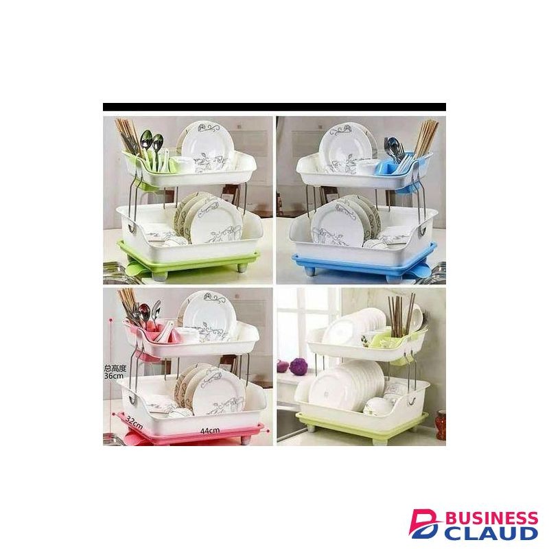 2 Tier Plastic dish rack