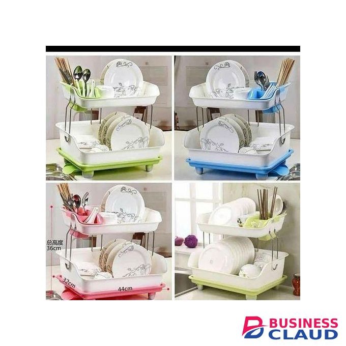 2 Tier Plastic dish rack
