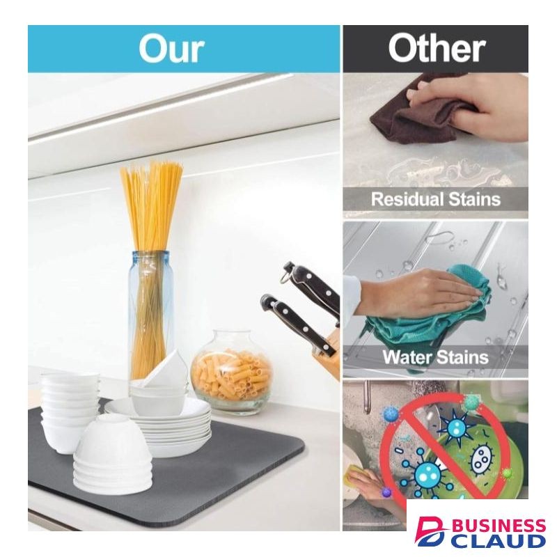Dish Drying Mats For Kitchen Counter, Super Absorbent Dish Drying Pad