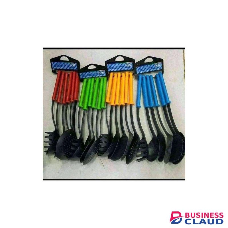 6Pc Cooking & Serving Spoon Set - Non-Stick