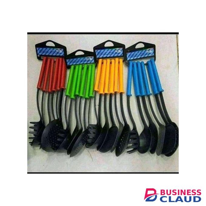 6Pc Cooking & Serving Spoon Set - Non-Stick