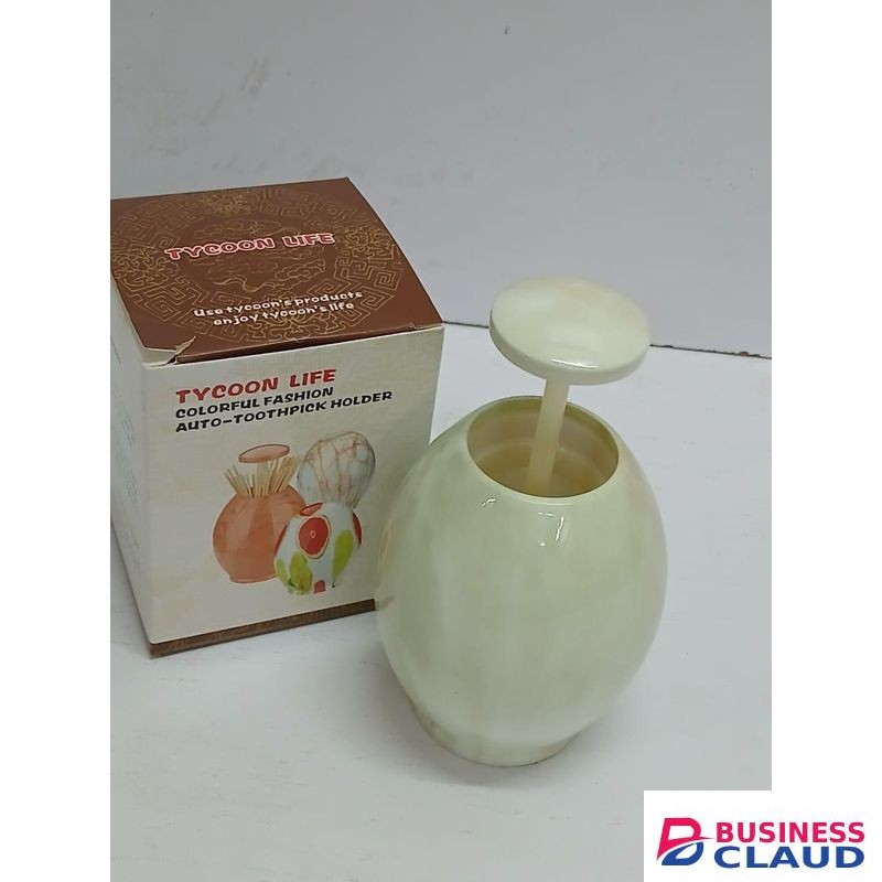 Egg-shaped Toothpick Dispenser, Innovative Compact Toothpick Holder for Kitchen, Dining, Travel, Office, Easy Refill, Hygienic and Stylish Table Accessory
