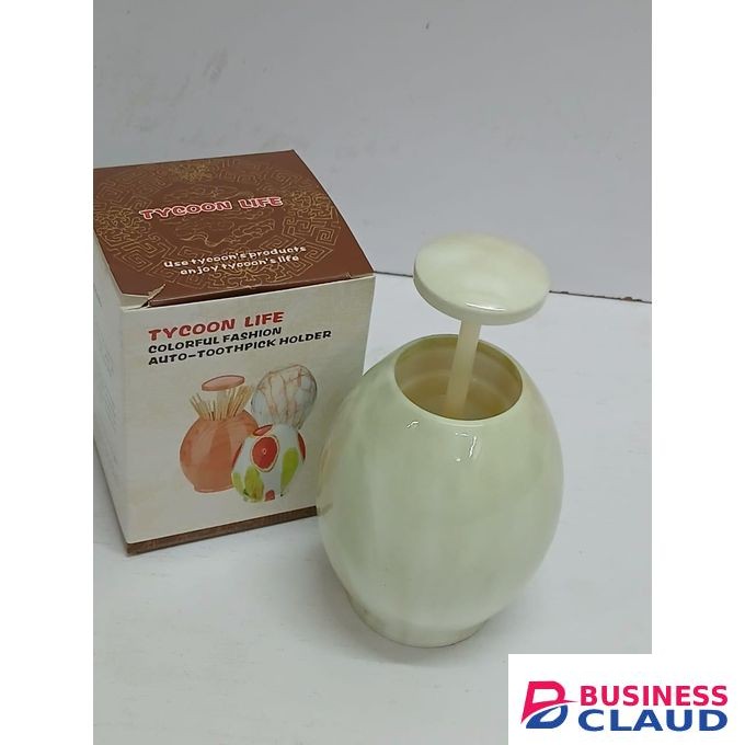 Egg-shaped Toothpick Dispenser, Innovative Compact Toothpick Holder for Kitchen, Dining, Travel, Office, Easy Refill, Hygienic and Stylish Table Accessory