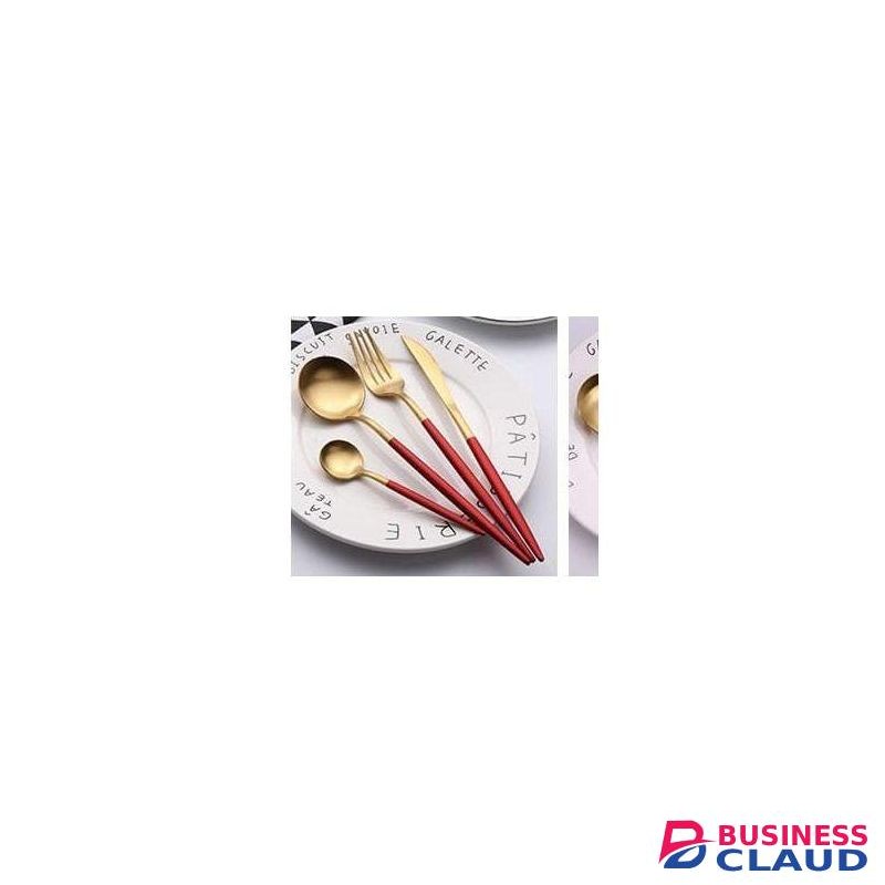 24pcs Golden Stainless Steel Cutlery Set