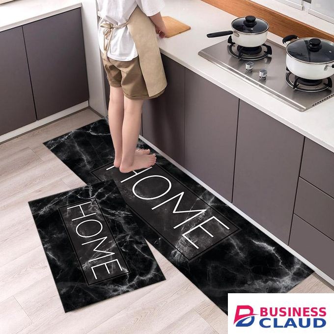 2 Pieces Kitchen Mat Non Slip Kitchen Rug Set Kitchen Floor Mat Runner Waterproof Standing Mat,Anti Fatigue Kitchen Floor Mat