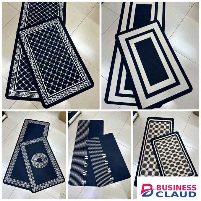 2 pc set rubber kitchen mats