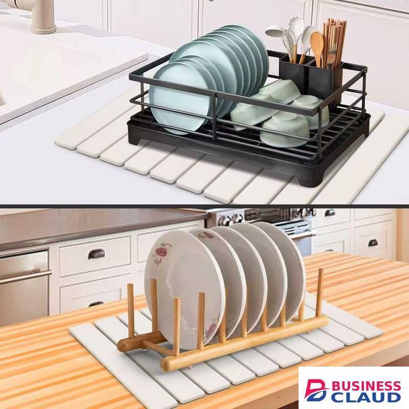Multifunctional Fast Drying Stone Dish Drying Mat / Insulation Pad / Bath Mat – 60×40cm