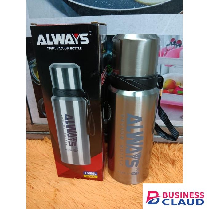 Always 1L Stainless Steel Vacuum Flask Bottle With Strap