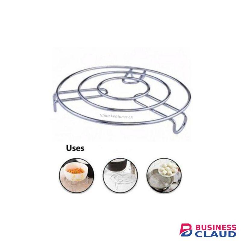 Stainless Steel Pot Pan Stand Holder Rack Cookware Tool