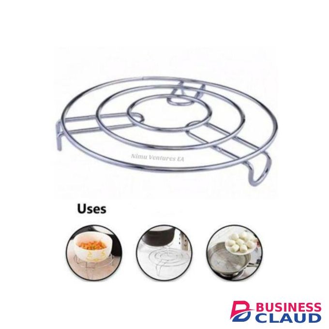 Stainless Steel Pot Pan Stand Holder Rack Cookware Tool