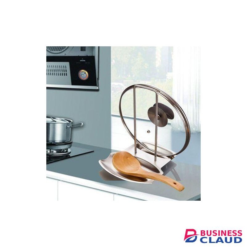 Stainless steel Serving spoon and Pot lid rest
