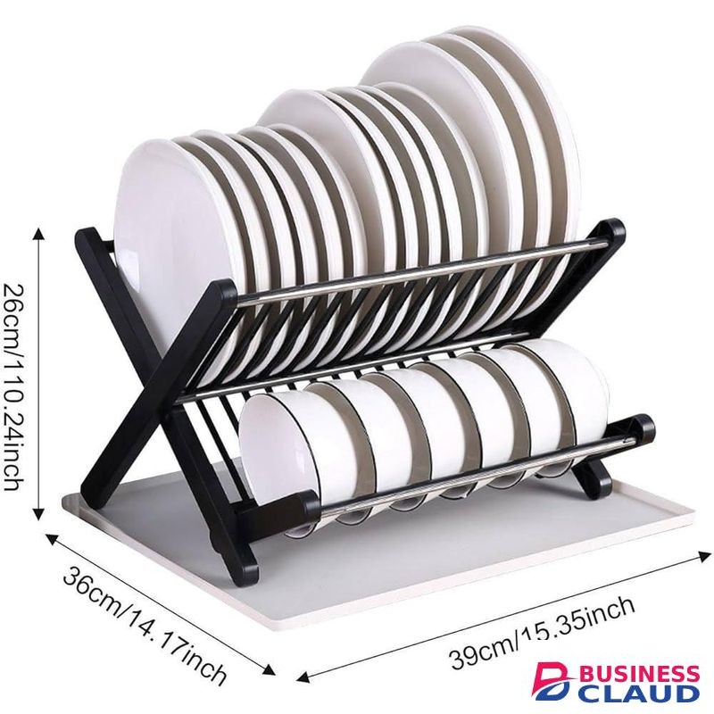 X folding Dish Drain Rack-X Shape Foldable Dish Drainer Rack