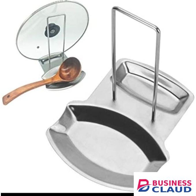 Stainless Steel Spoon Rest And Pot Lid Holder Pot Lid Organizer