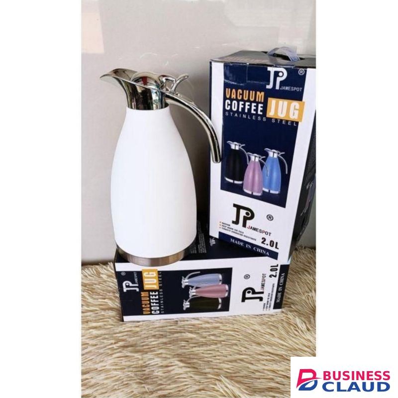 UNBREAKABLE JP VACUUM FLASK, WHITE 2L